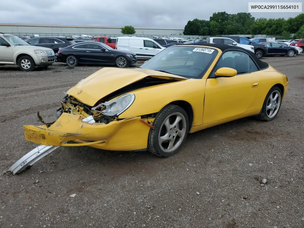 2001 Porsche 911 Carrera 2 VIN: WP0CA29911S654101 Lot: 61360715