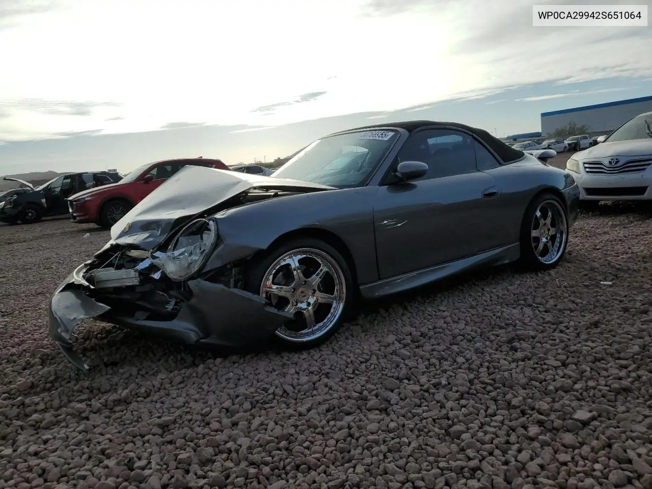 2002 Porsche 911 Carrera 2 VIN: WP0CA29942S651064 Lot: 44766955