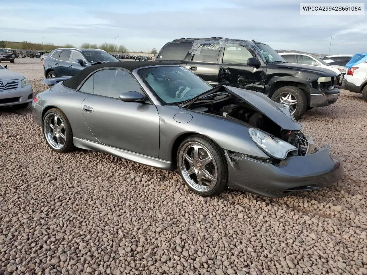 2002 Porsche 911 Carrera 2 VIN: WP0CA29942S651064 Lot: 44766955