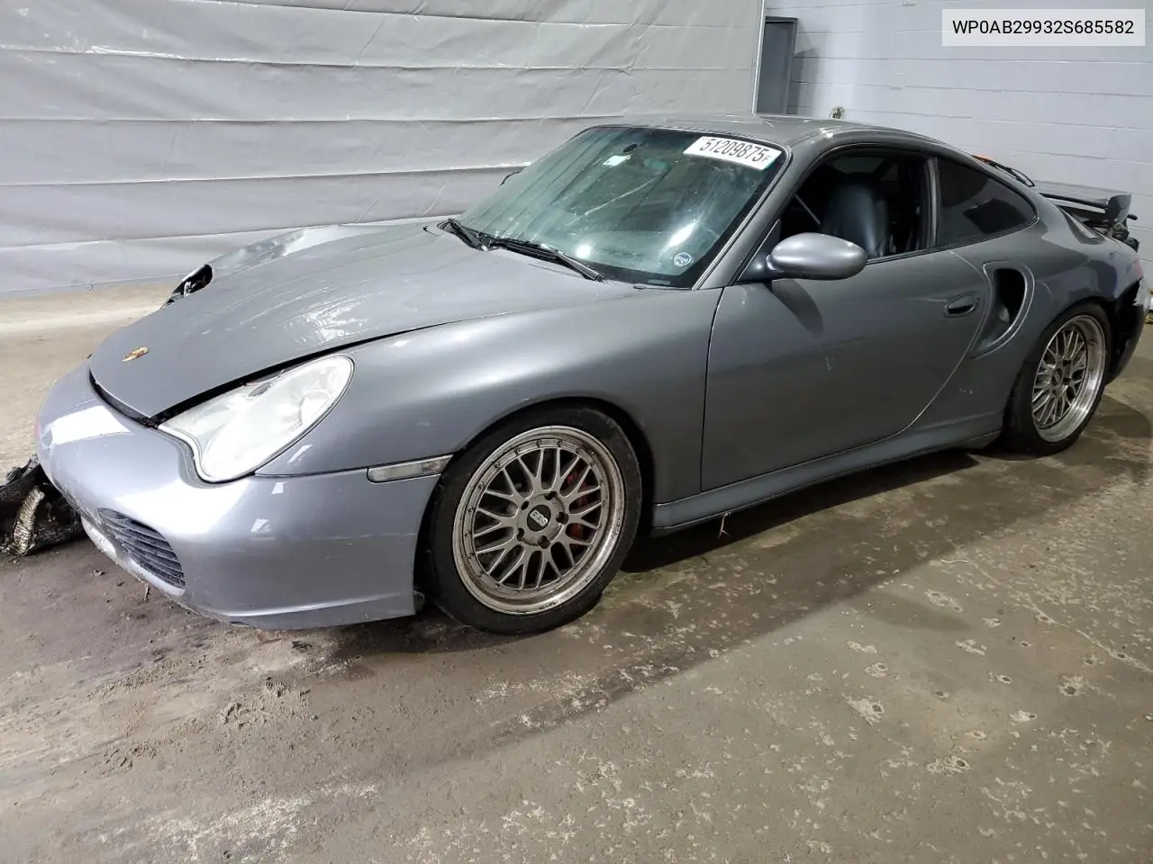 2002 Porsche 911 Turbo VIN: WP0AB29932S685582 Lot: 51209875
