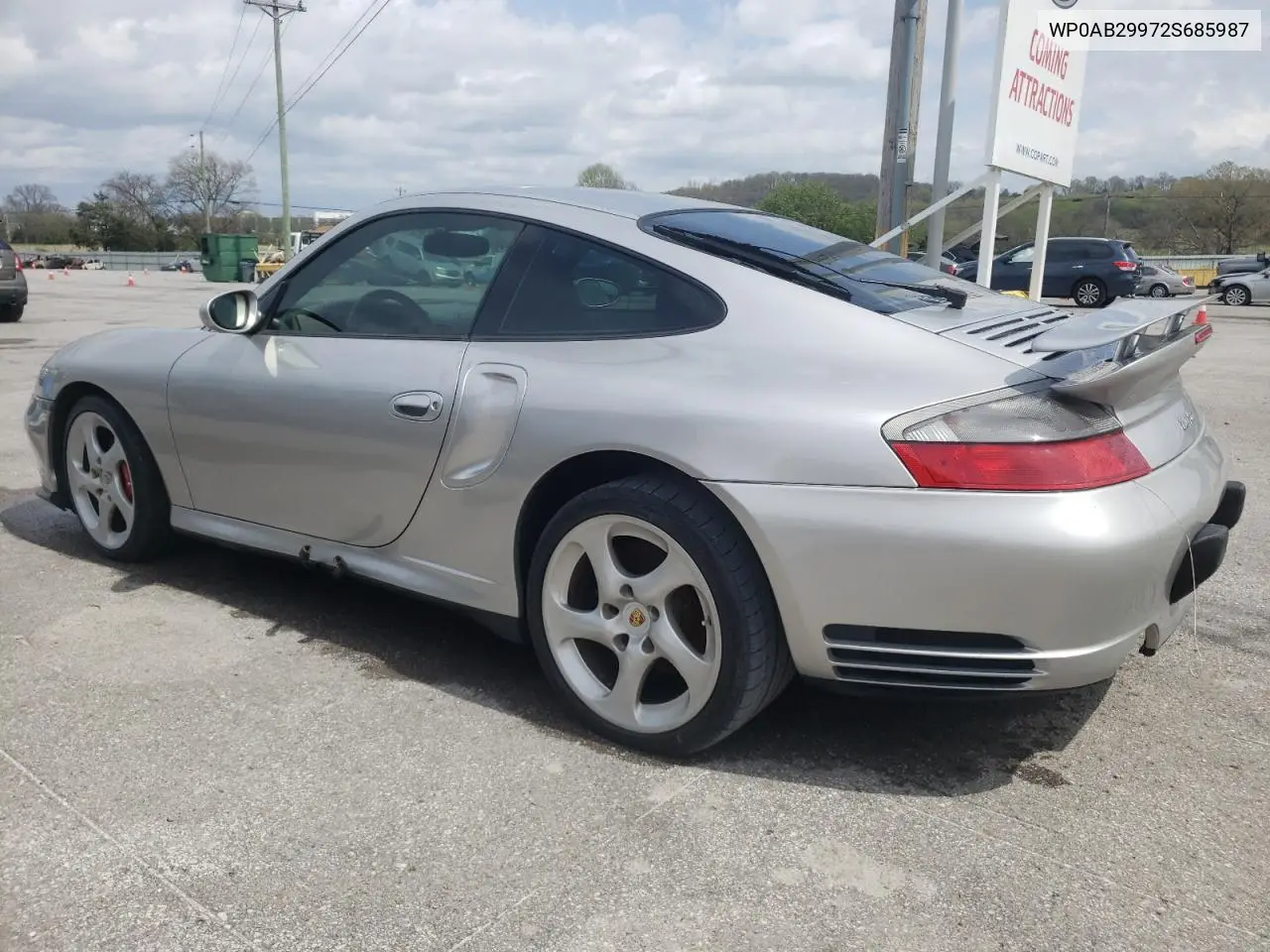 2002 Porsche 911 Turbo VIN: WP0AB29972S685987 Lot: 51462335