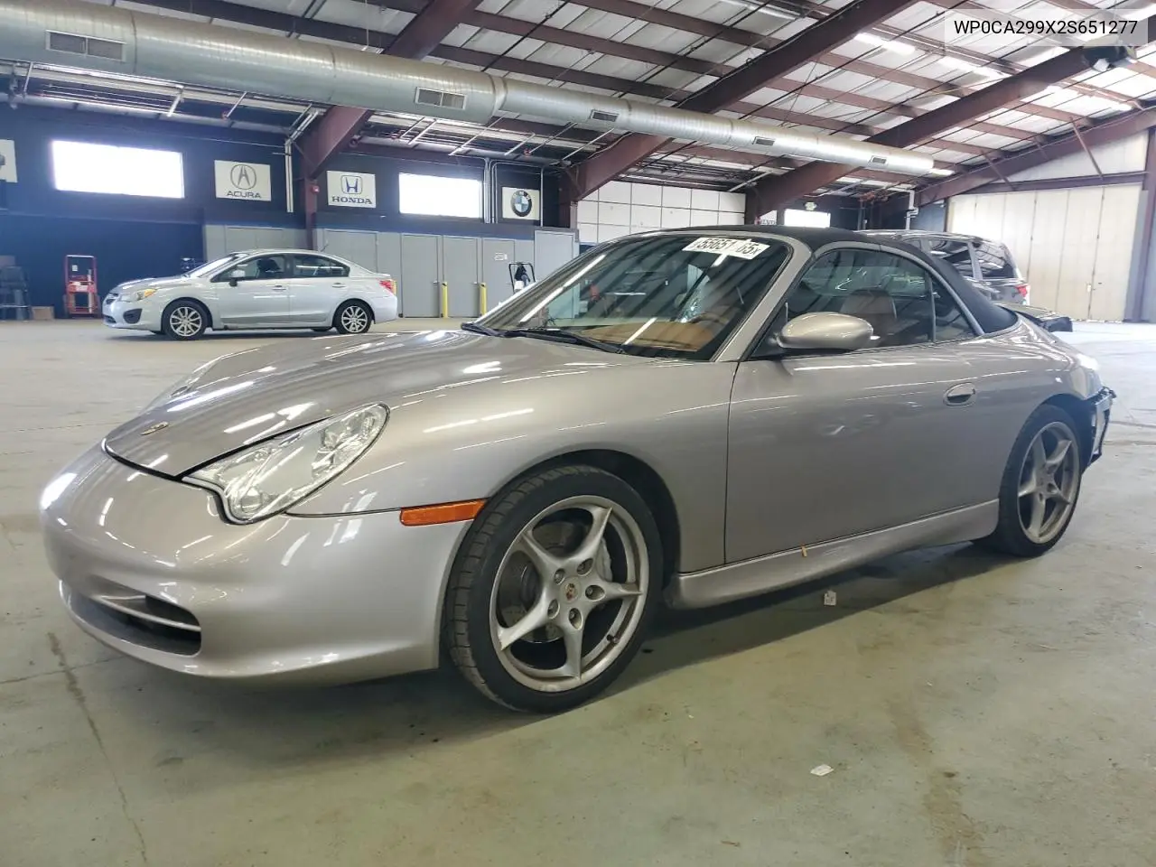 2002 Porsche 911 Carrera 2 VIN: WP0CA299X2S651277 Lot: 55651665