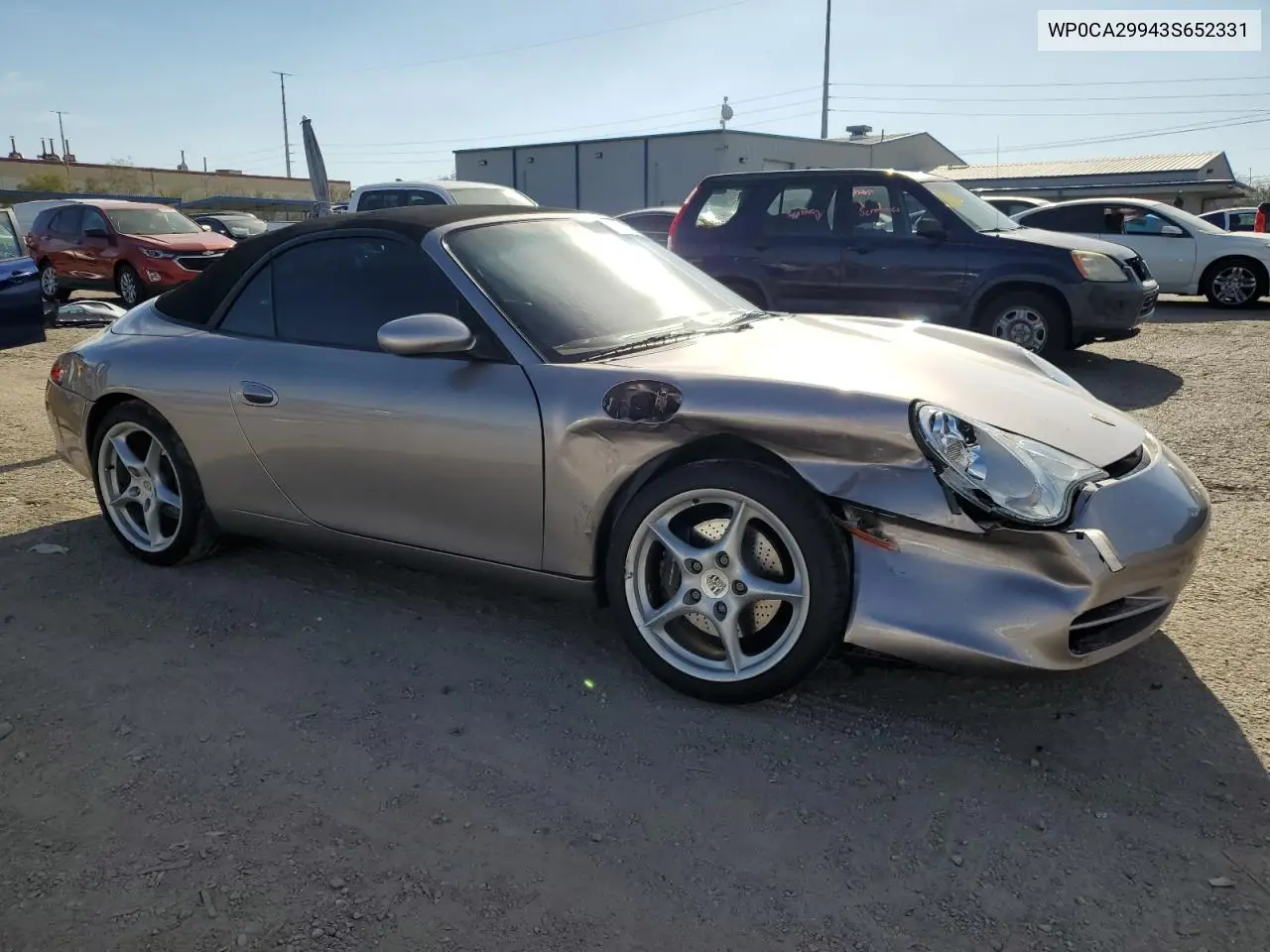 2003 Porsche 911 Carrera 2 VIN: WP0CA29943S652331 Lot: 50918655