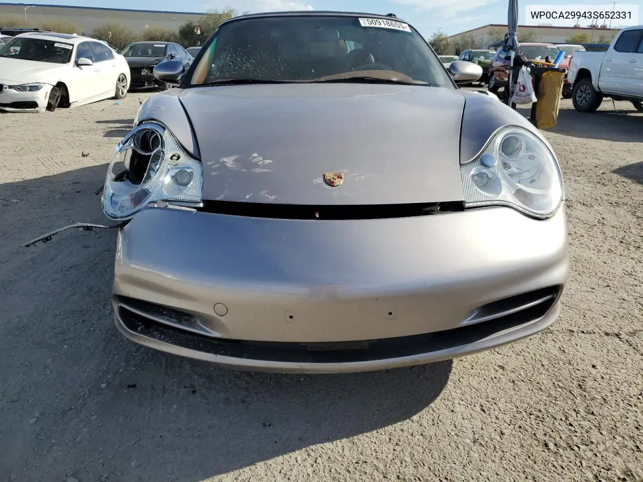 2003 Porsche 911 Carrera 2 VIN: WP0CA29943S652331 Lot: 50918655