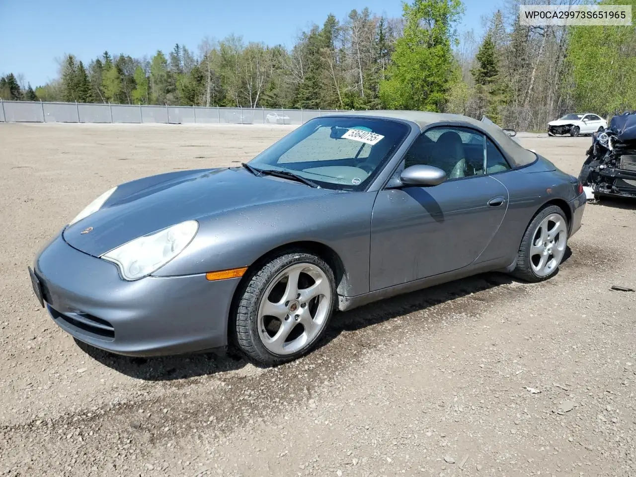 2003 Porsche 911 Carrera 2 VIN: WP0CA29973S651965 Lot: 53640755