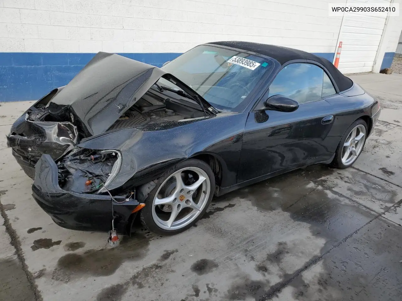 2003 Porsche 911 Carrera 2 VIN: WP0CA29903S652410 Lot: 53893985