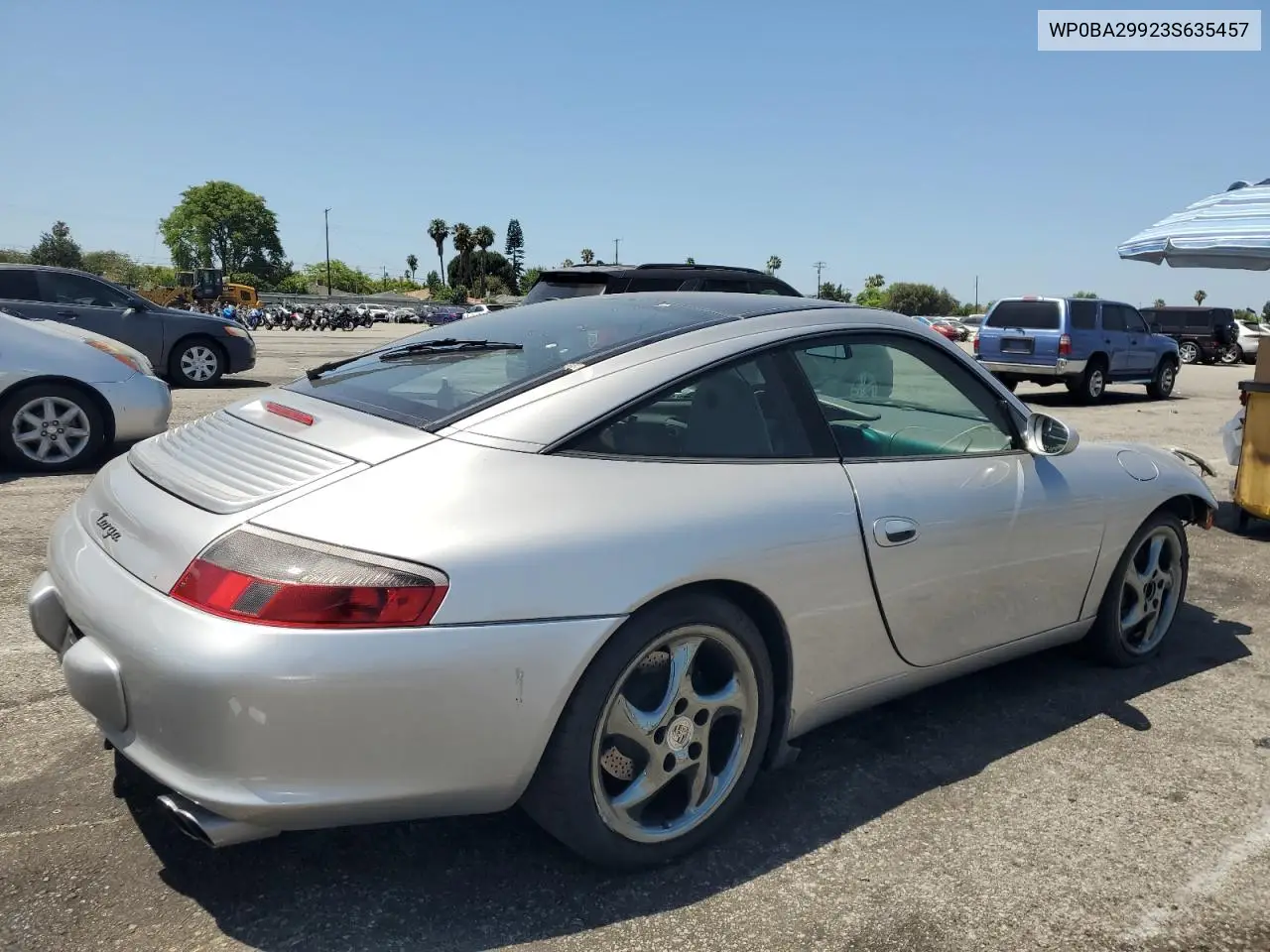 2003 Porsche 911 Targa VIN: WP0BA29923S635457 Lot: 61446545