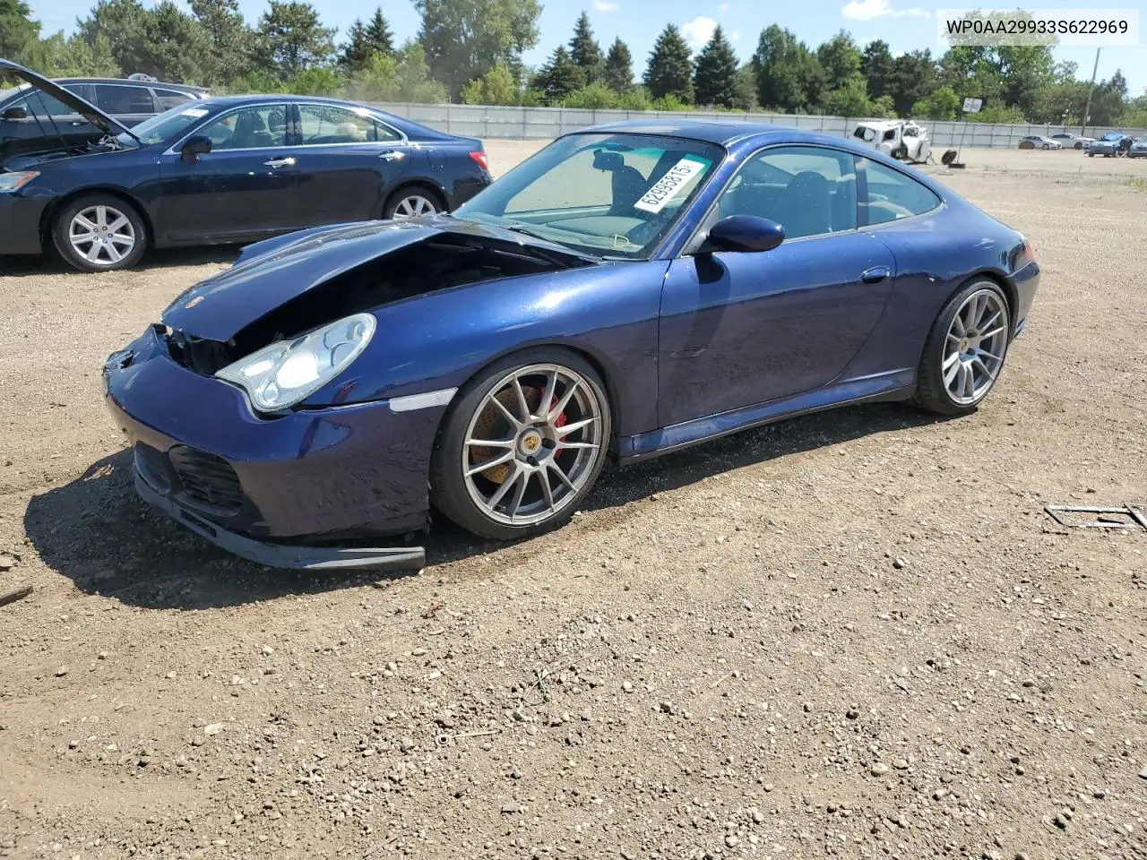 2003 Porsche 911 Carrera 2 VIN: WP0AA29933S622969 Lot: 62995815
