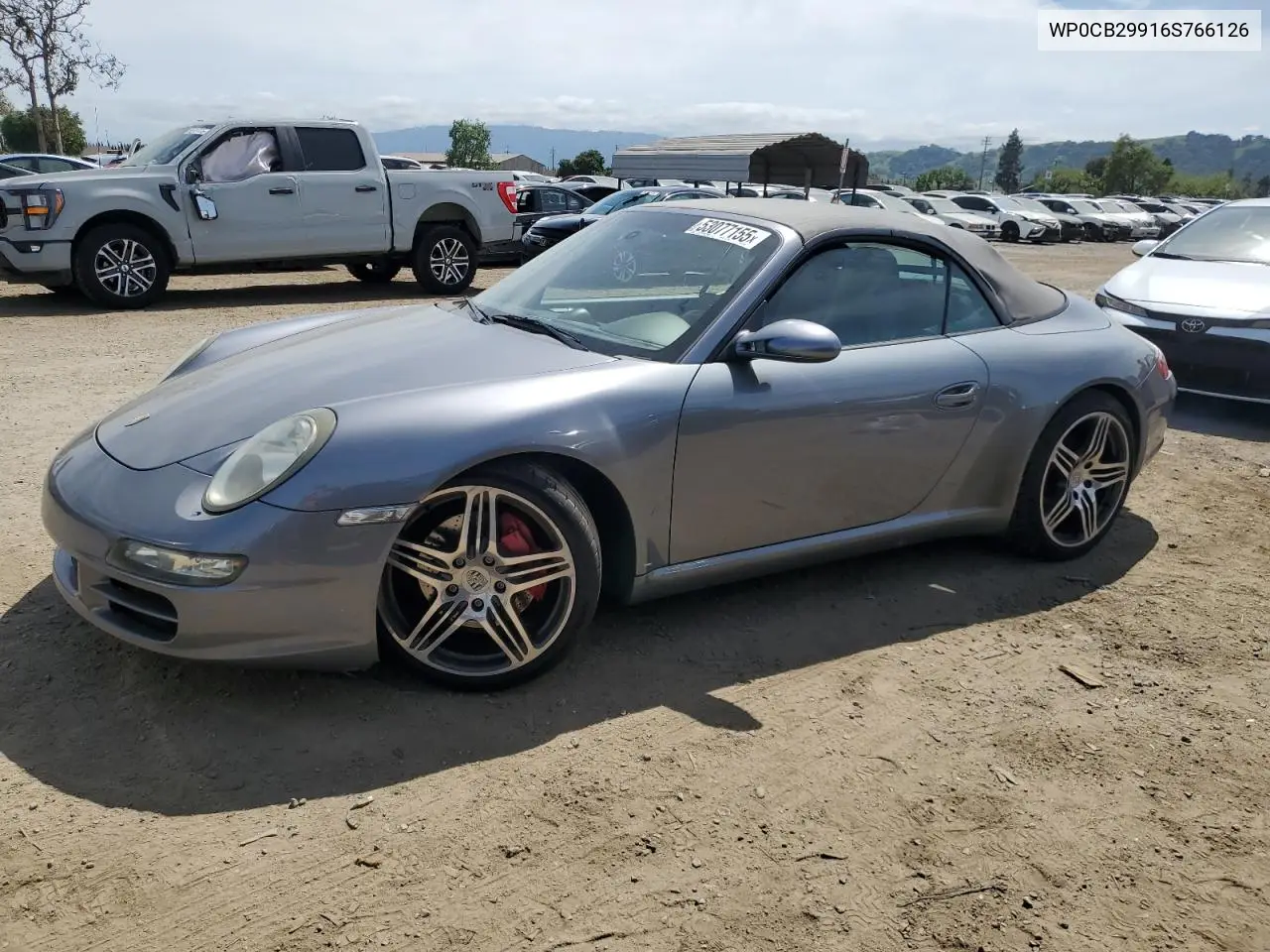 2006 Porsche 911 Carrera S Cabriolet VIN: WP0CB29916S766126 Lot: 53077155