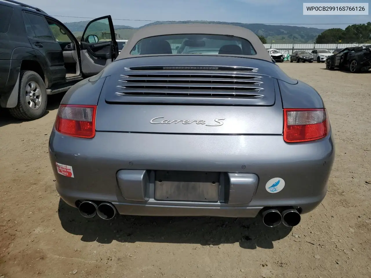 2006 Porsche 911 Carrera S Cabriolet VIN: WP0CB29916S766126 Lot: 53077155
