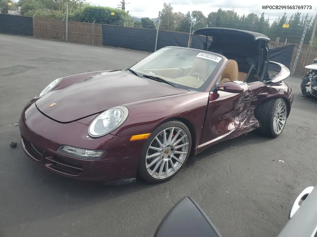 2006 Porsche 911 Carrera S Cabriolet VIN: WP0CB29956S769773 Lot: 54702225