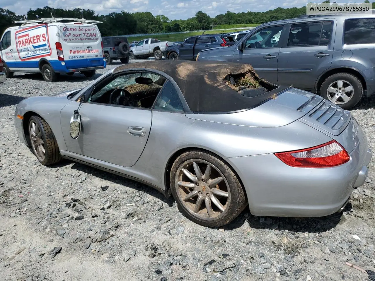 2007 Porsche 911 New Generation Carrera Cabriolet VIN: WP0CA29967S765350 Lot: 61020135