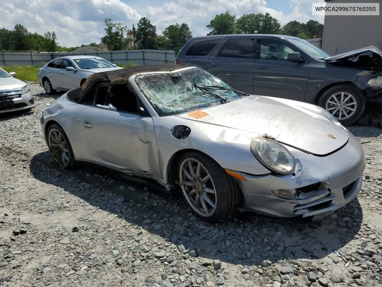 2007 Porsche 911 New Generation Carrera Cabriolet VIN: WP0CA29967S765350 Lot: 61020135