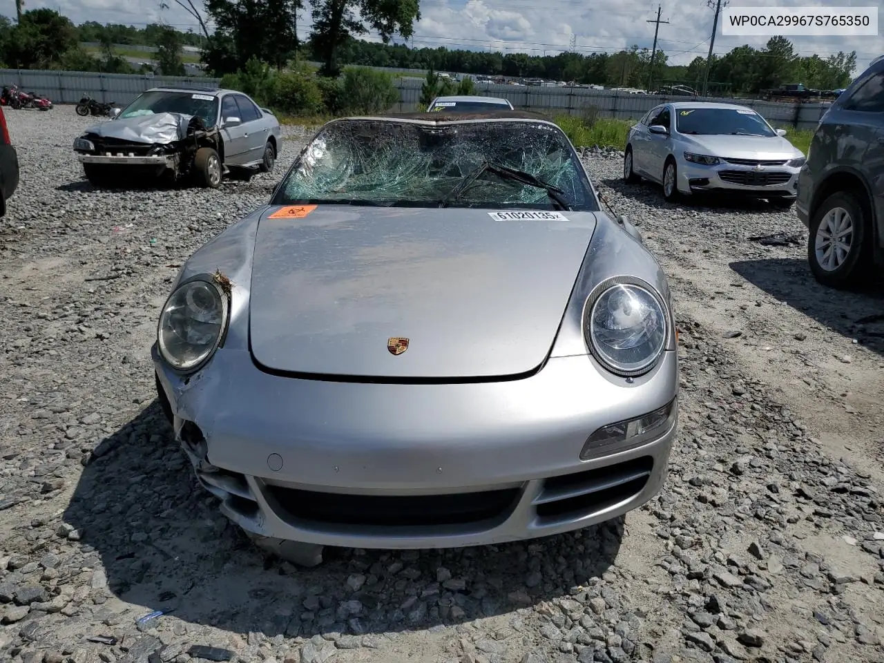 2007 Porsche 911 New Generation Carrera Cabriolet VIN: WP0CA29967S765350 Lot: 61020135
