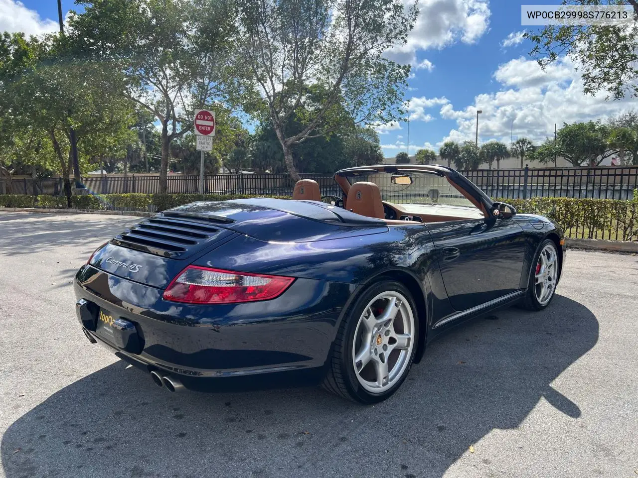 2008 Porsche 911 Carrera S Cabriolet VIN: WP0CB29998S776213 Lot: 53802965