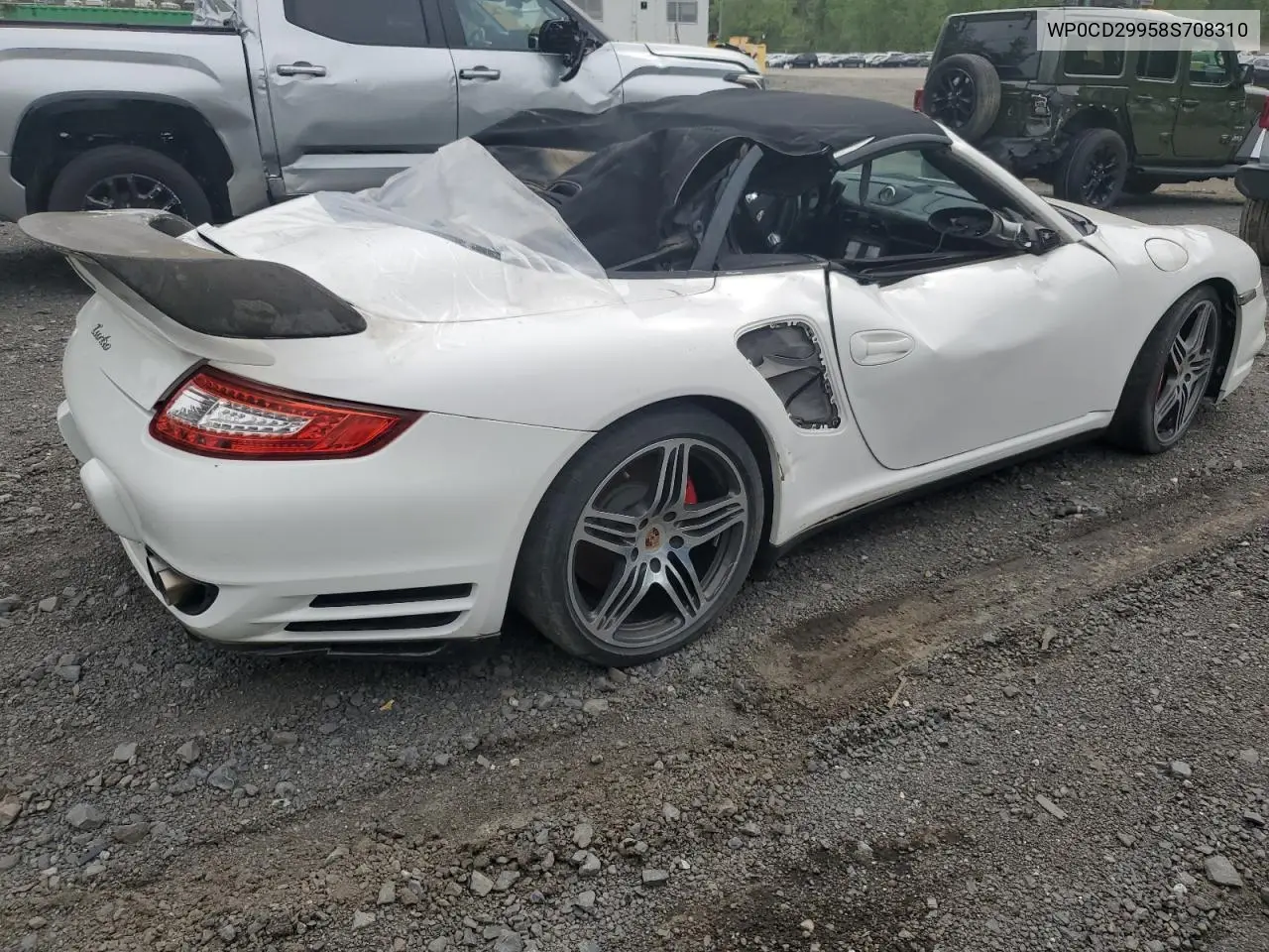 2008 Porsche 911 Turbo VIN: WP0CD29958S708310 Lot: 57027855