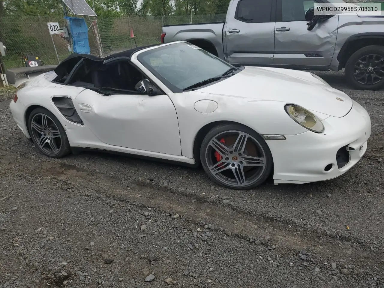 2008 Porsche 911 Turbo VIN: WP0CD29958S708310 Lot: 57027855