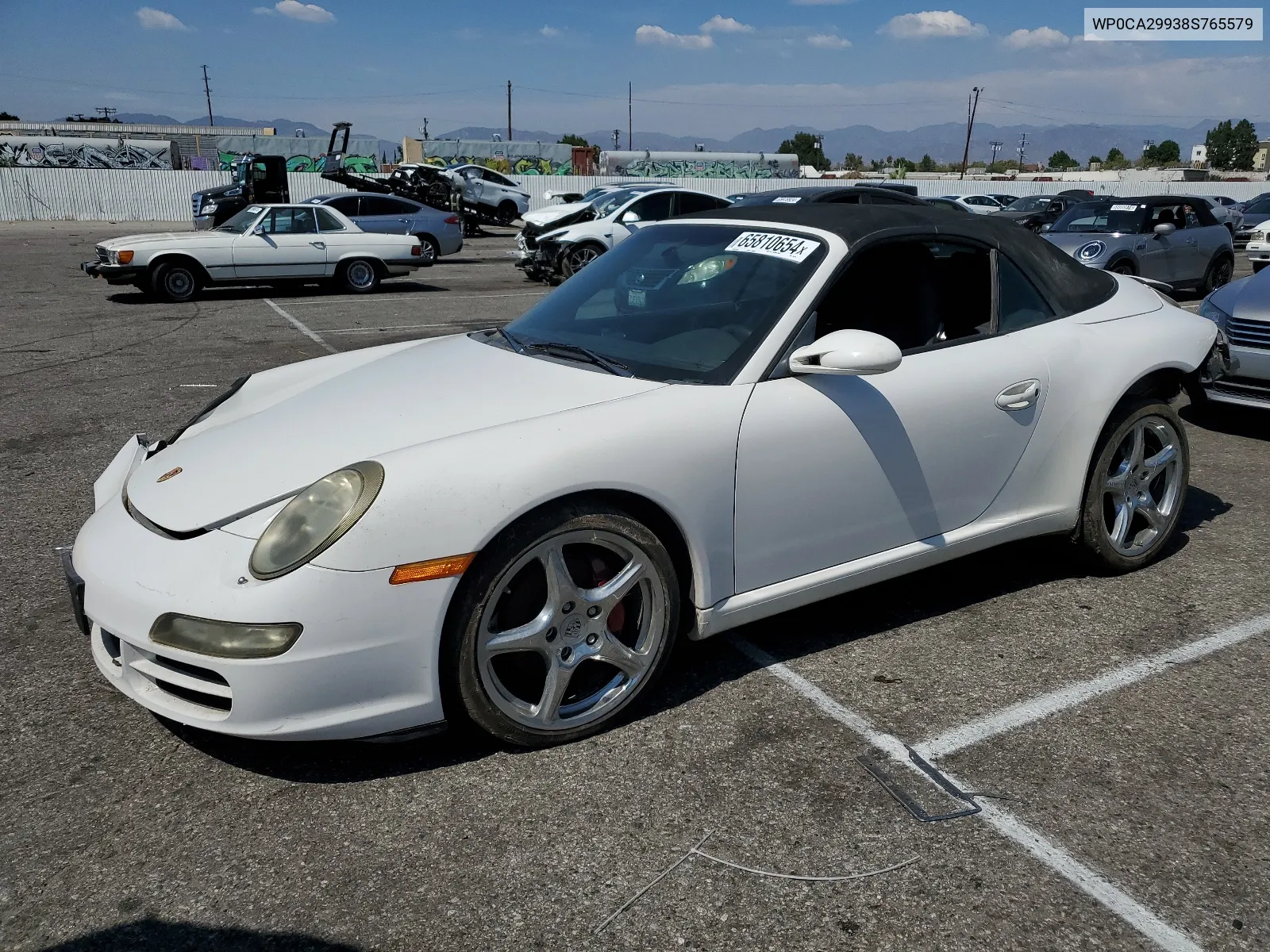 2008 Porsche 911 Carrera Cabriolet VIN: WP0CA29938S765579 Lot: 65810654