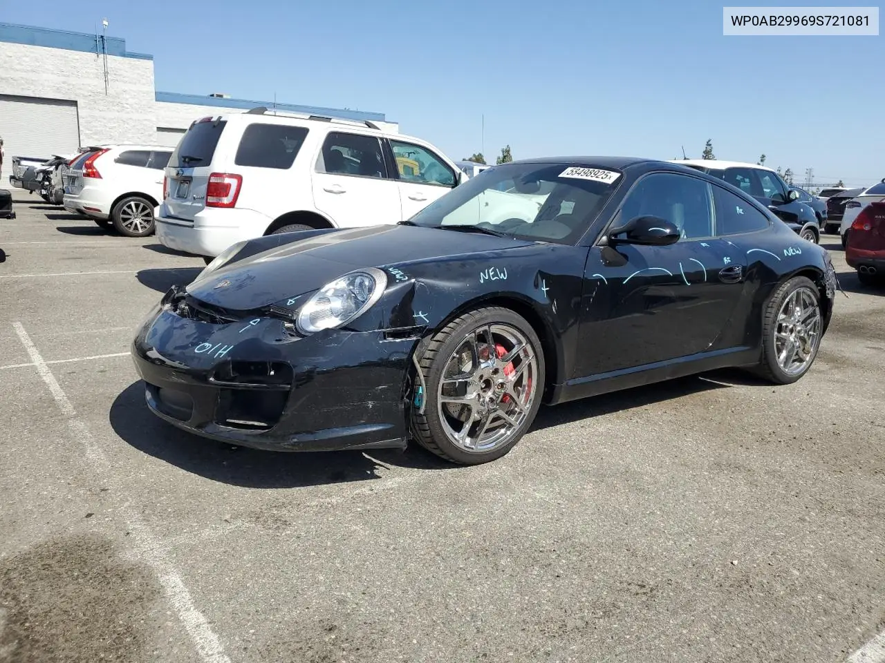 2009 Porsche 911 Carrera S VIN: WP0AB29969S721081 Lot: 58498925