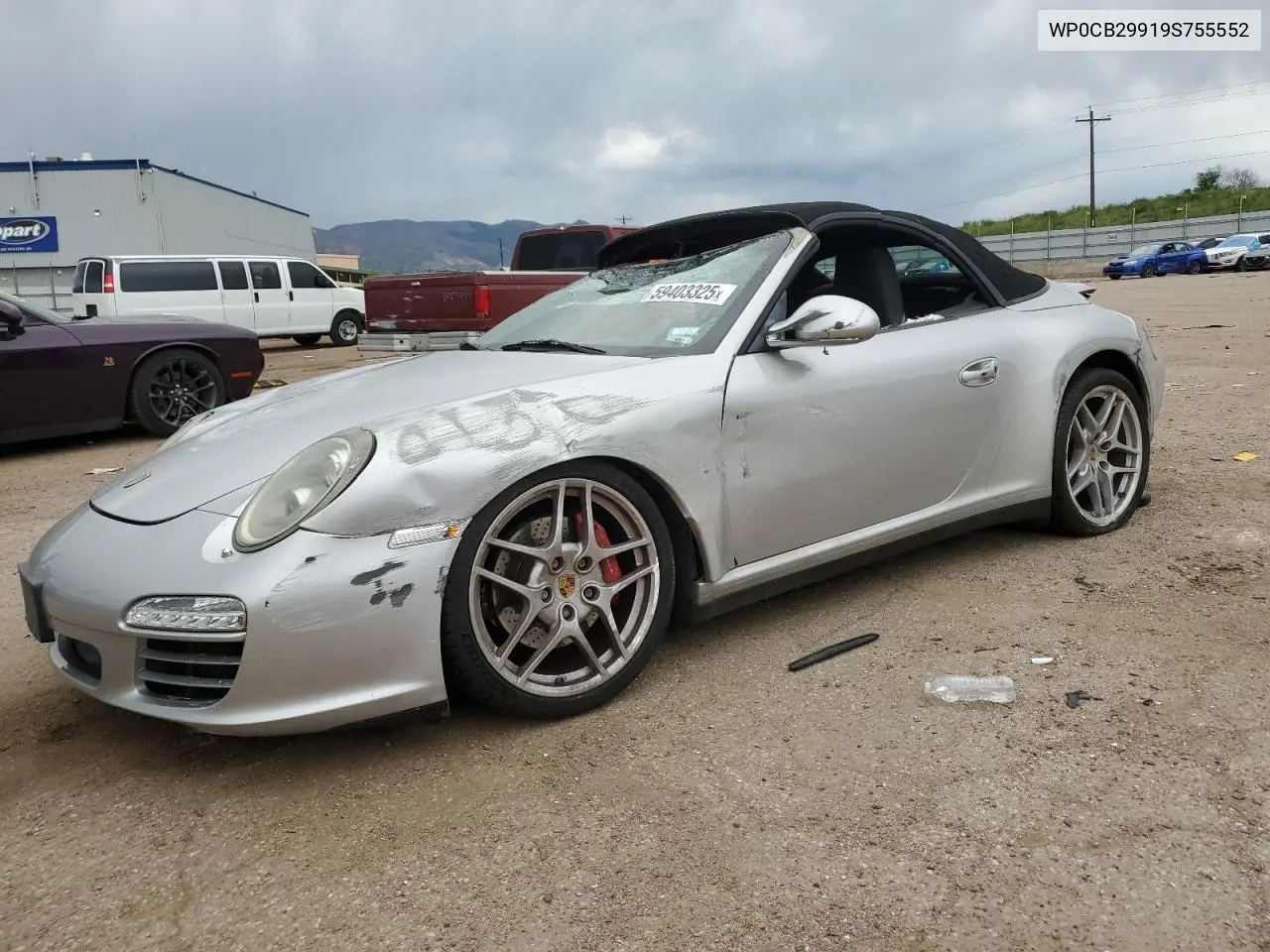 2009 Porsche 911 Carrera S Cabriolet VIN: WP0CB29919S755552 Lot: 59403325