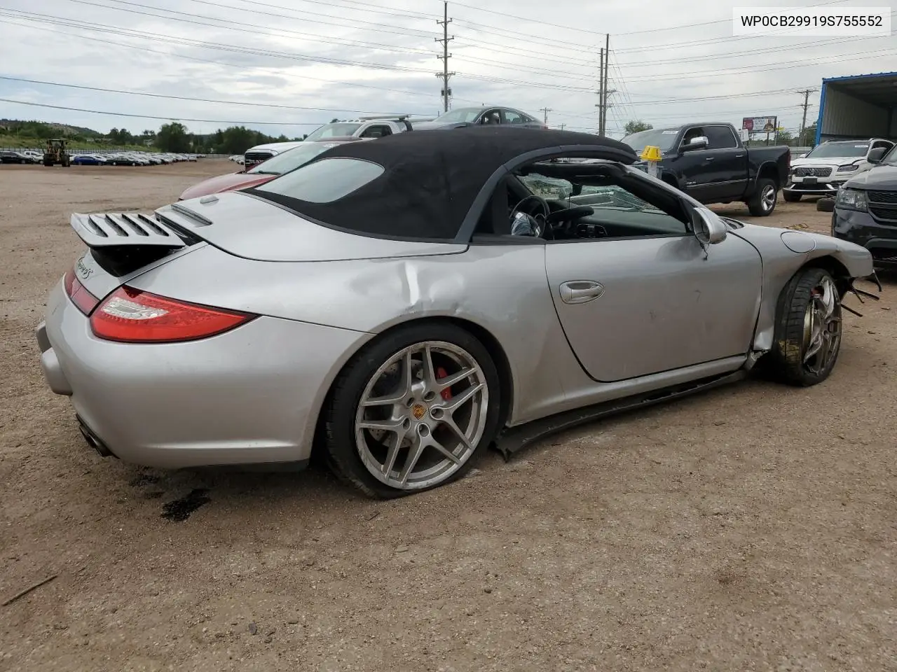 2009 Porsche 911 Carrera S Cabriolet VIN: WP0CB29919S755552 Lot: 59403325
