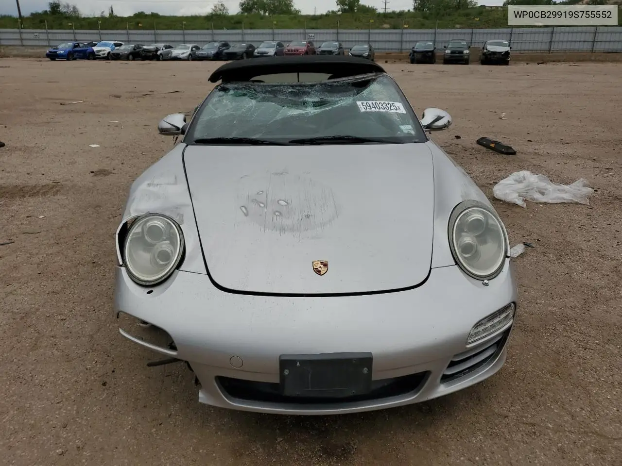 2009 Porsche 911 Carrera S Cabriolet VIN: WP0CB29919S755552 Lot: 59403325