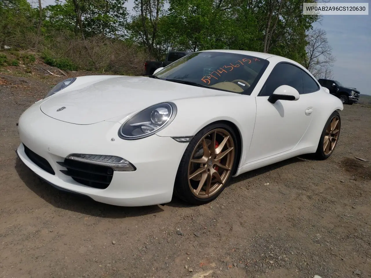 2012 Porsche 911 Carrera S VIN: WP0AB2A96CS120630 Lot: 54743675