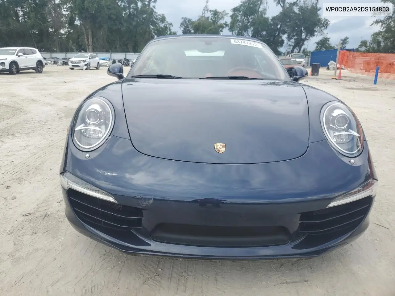 2013 Porsche 911 Carrera S VIN: WP0CB2A92DS154803 Lot: 63741915