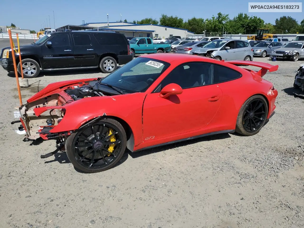 2014 Porsche 911 Gt3 VIN: WP0AC2A94ES183273 Lot: 56250255