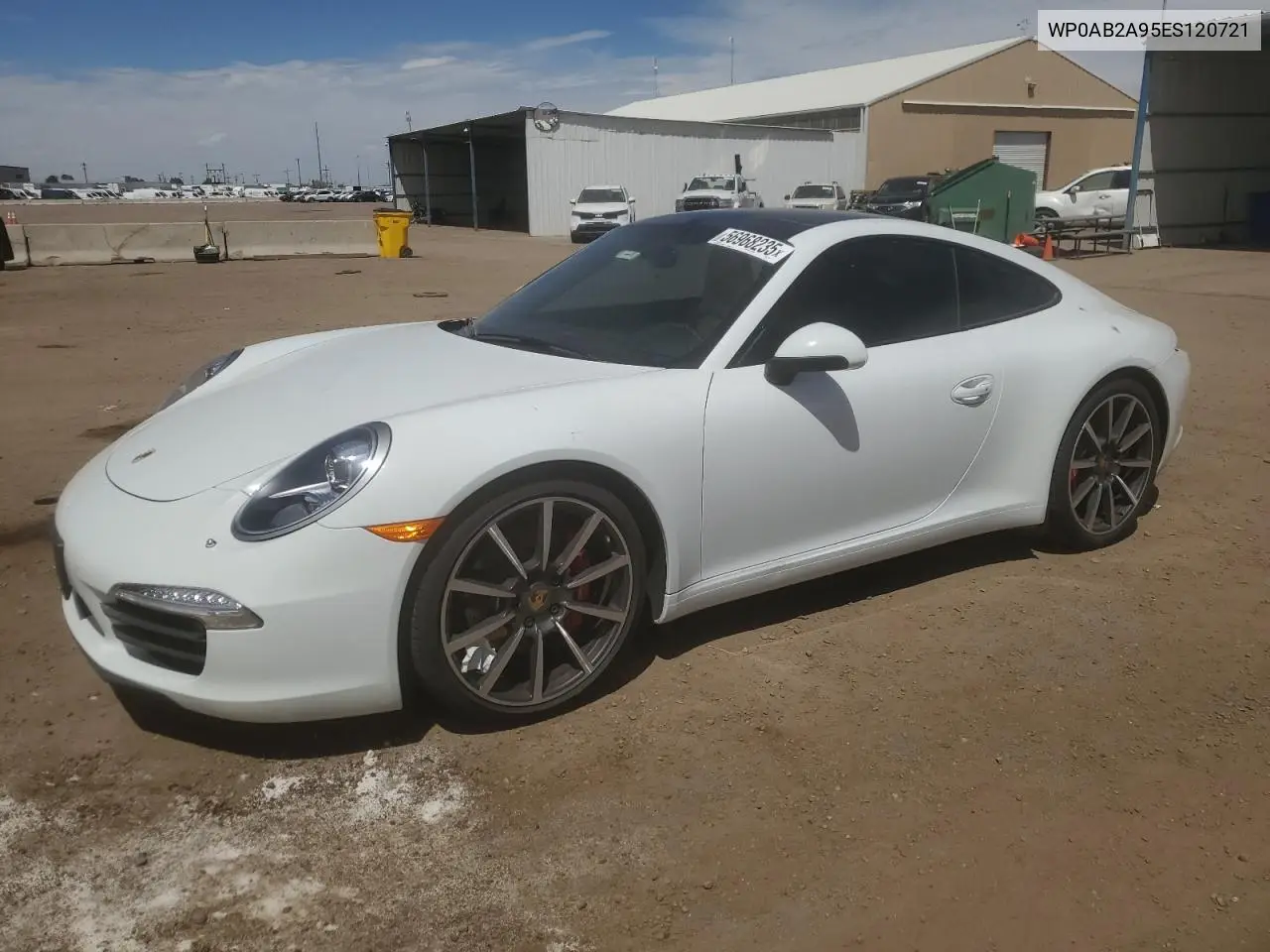 2014 Porsche 911 Carrera S VIN: WP0AB2A95ES120721 Lot: 56968235