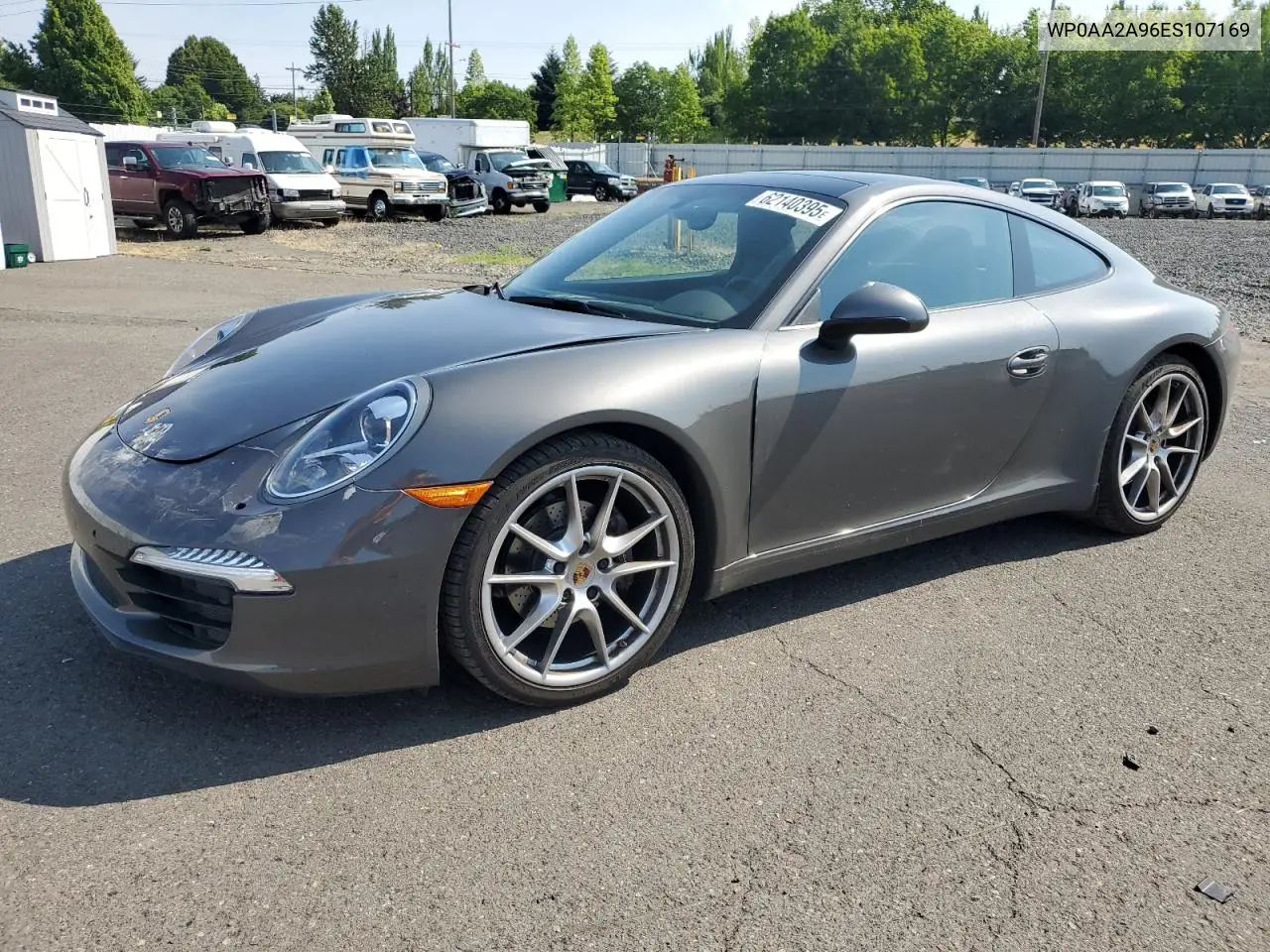 2014 Porsche 911 Carrera VIN: WP0AA2A96ES107169 Lot: 62140395