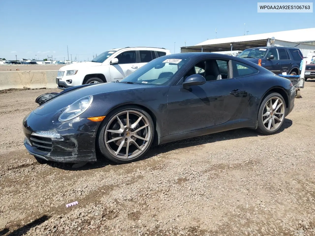 2014 Porsche 911 Carrera VIN: WP0AA2A92ES106763 Lot: 62423665