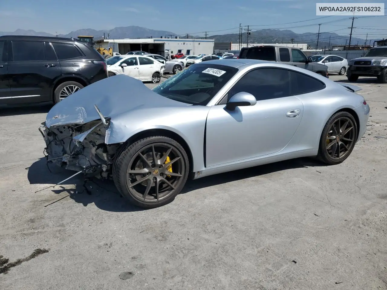 2015 Porsche 911 Carrera VIN: WP0AA2A92FS106232 Lot: 50214305