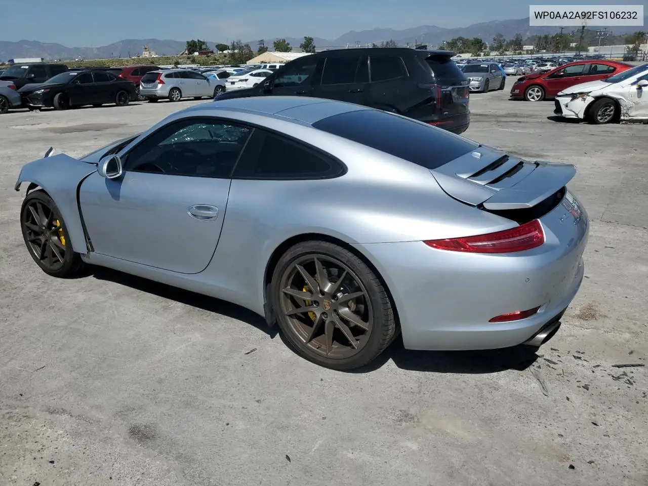 2015 Porsche 911 Carrera VIN: WP0AA2A92FS106232 Lot: 50214305
