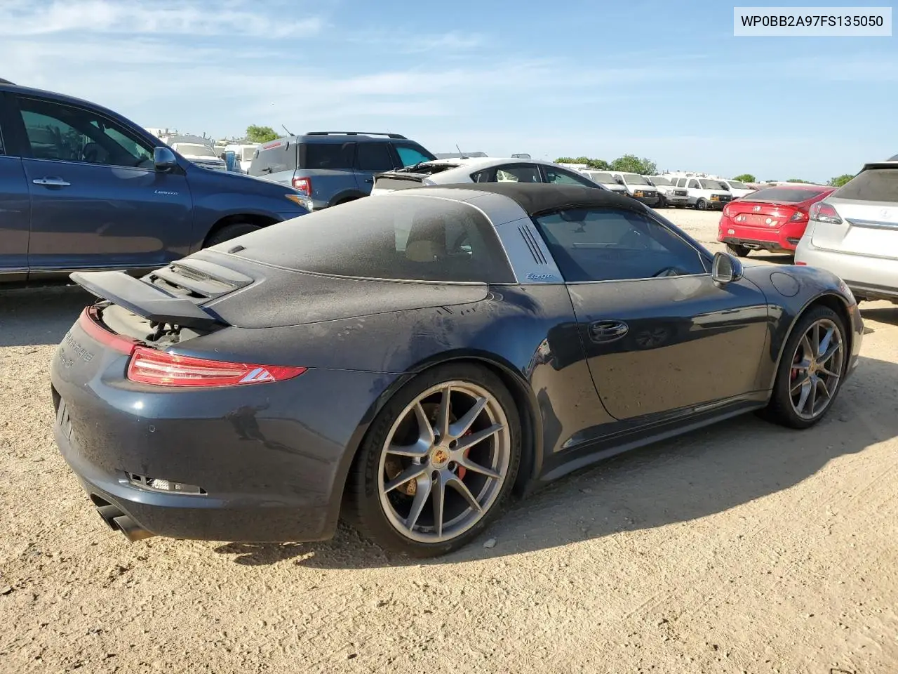 2015 Porsche 911 Targa S VIN: WP0BB2A97FS135050 Lot: 52713065