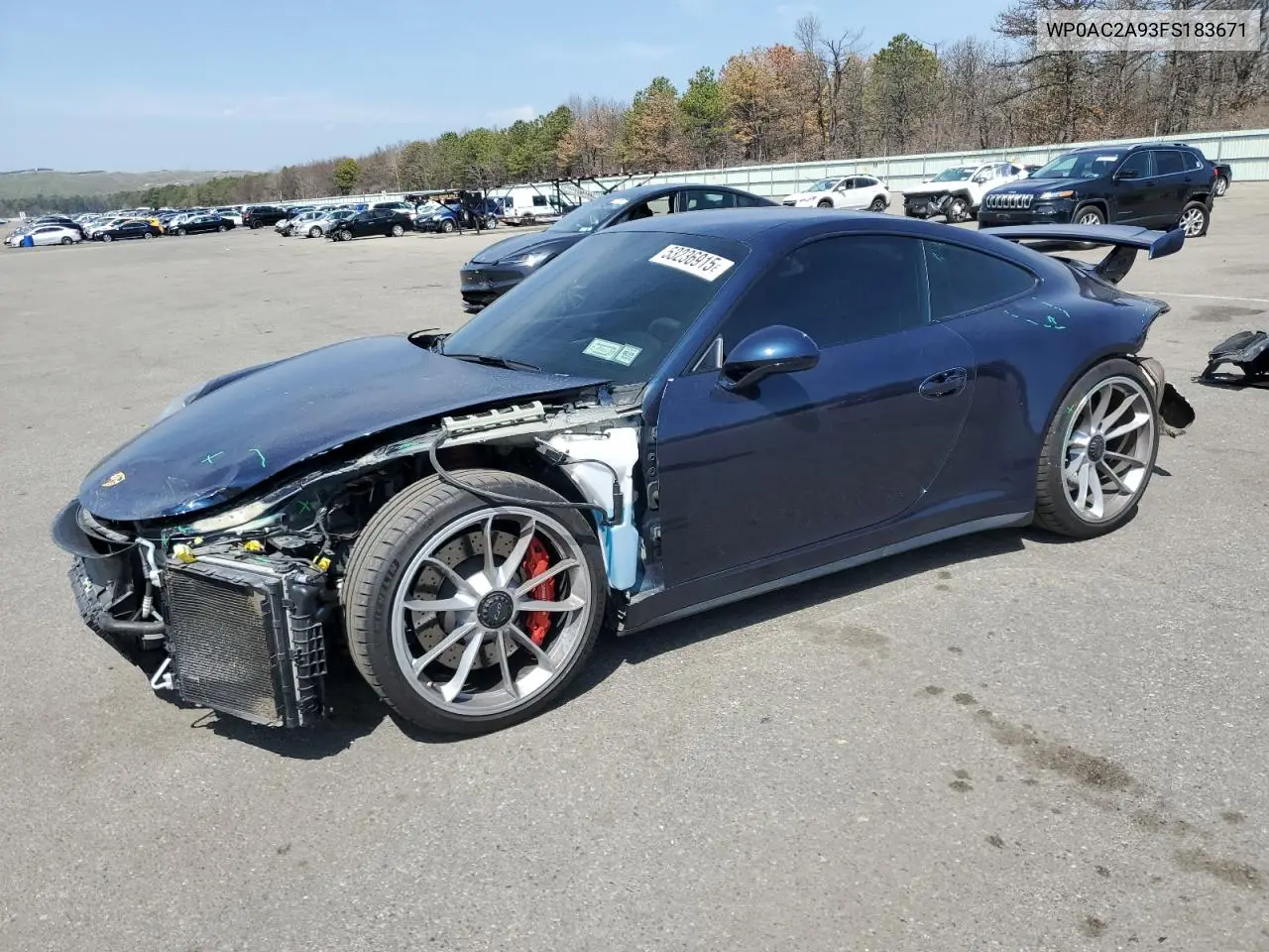 2015 Porsche 911 Gt3 VIN: WP0AC2A93FS183671 Lot: 53236915