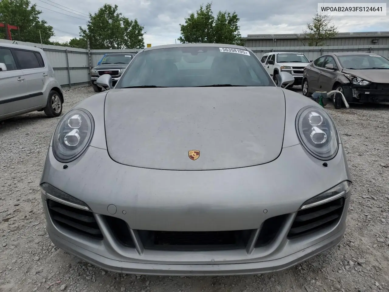 2015 Porsche 911 Carrera S VIN: WP0AB2A93FS124641 Lot: 56398105
