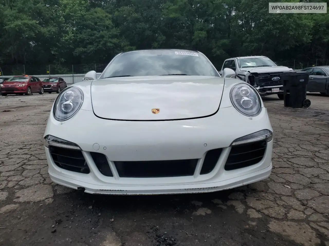 2015 Porsche 911 Carrera S VIN: WP0AB2A98FS124697 Lot: 58403655