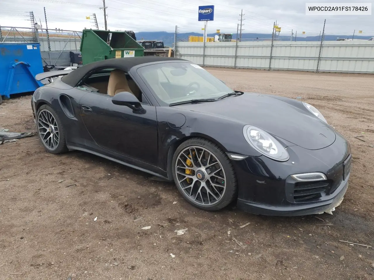 2015 Porsche 911 Turbo VIN: WP0CD2A91FS178426 Lot: 59573705