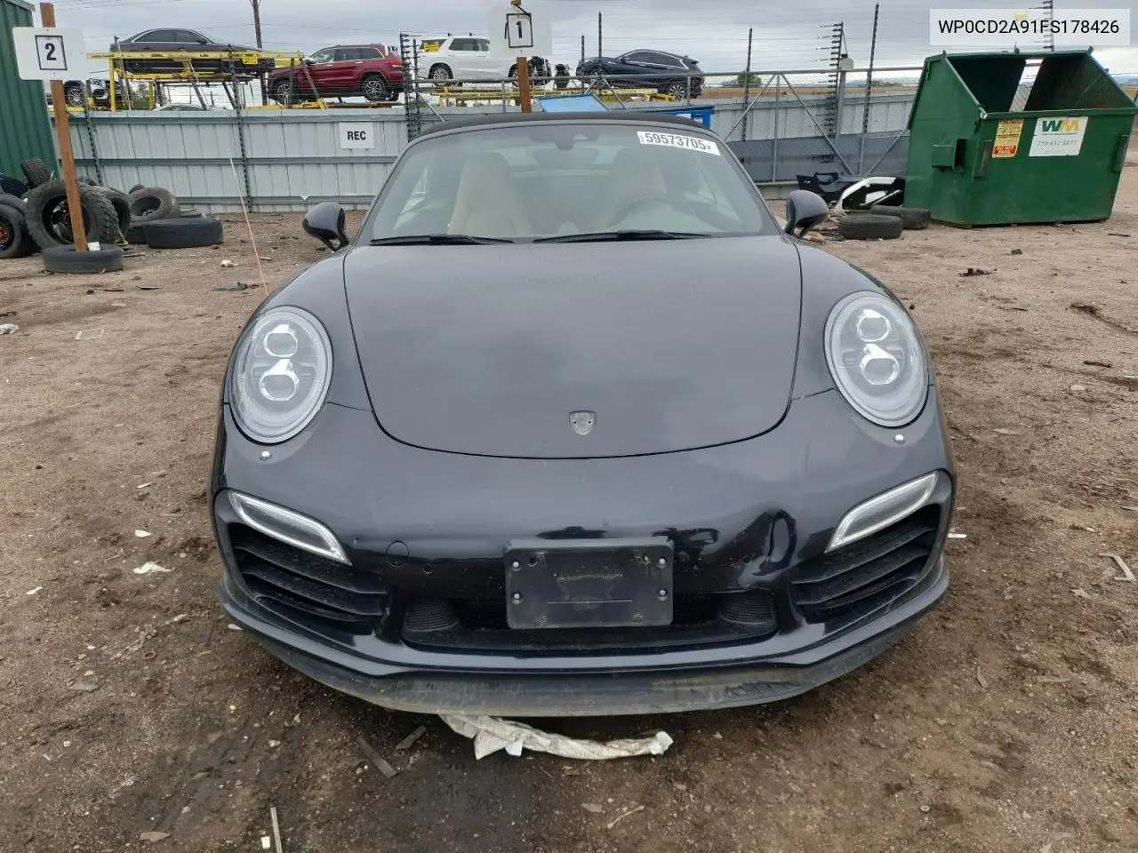 2015 Porsche 911 Turbo VIN: WP0CD2A91FS178426 Lot: 59573705