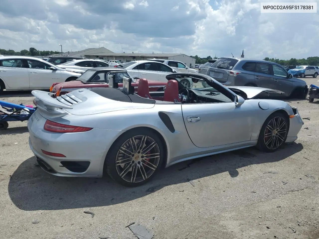 2015 Porsche 911 Turbo VIN: WP0CD2A95FS178381 Lot: 62179335