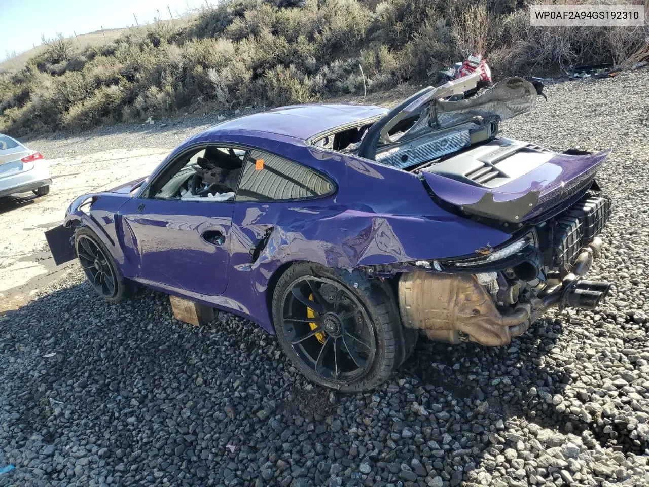 2016 Porsche 911 Gt3 Rs VIN: WP0AF2A94GS192310 Lot: 51851955
