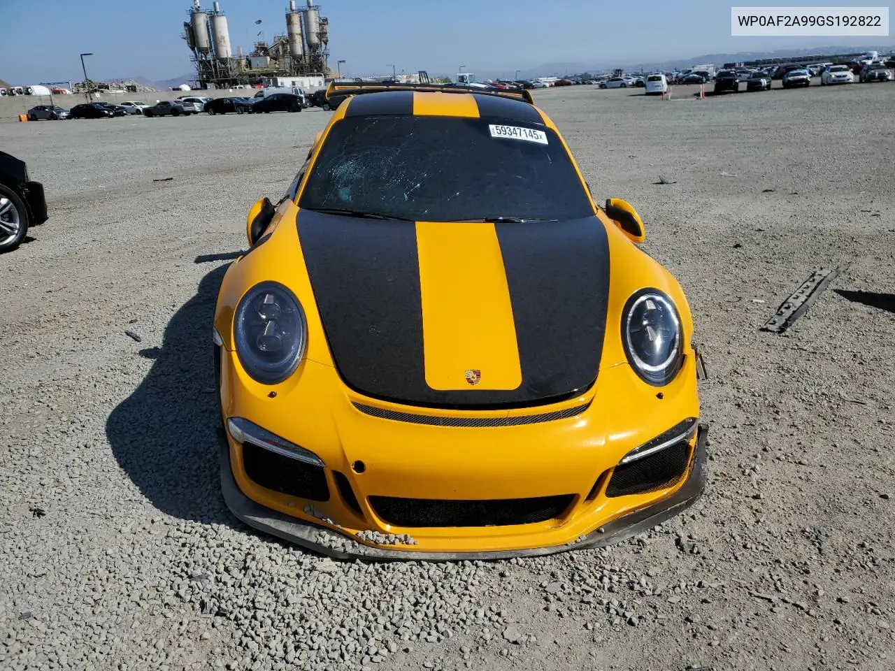 2016 Porsche 911 Gt3 Rs VIN: WP0AF2A99GS192822 Lot: 59347145