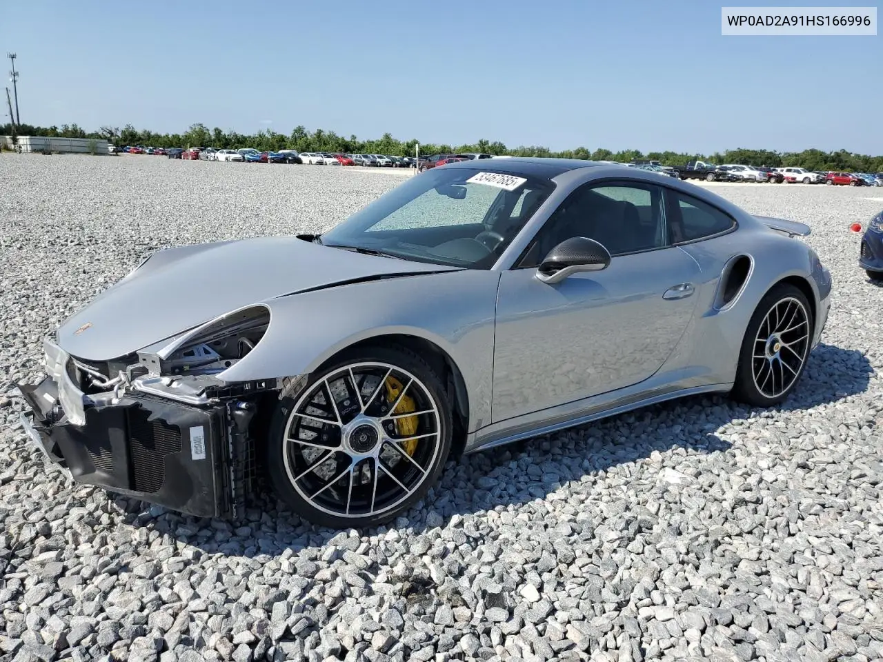 2017 Porsche 911 Turbo VIN: WP0AD2A91HS166996 Lot: 53467685