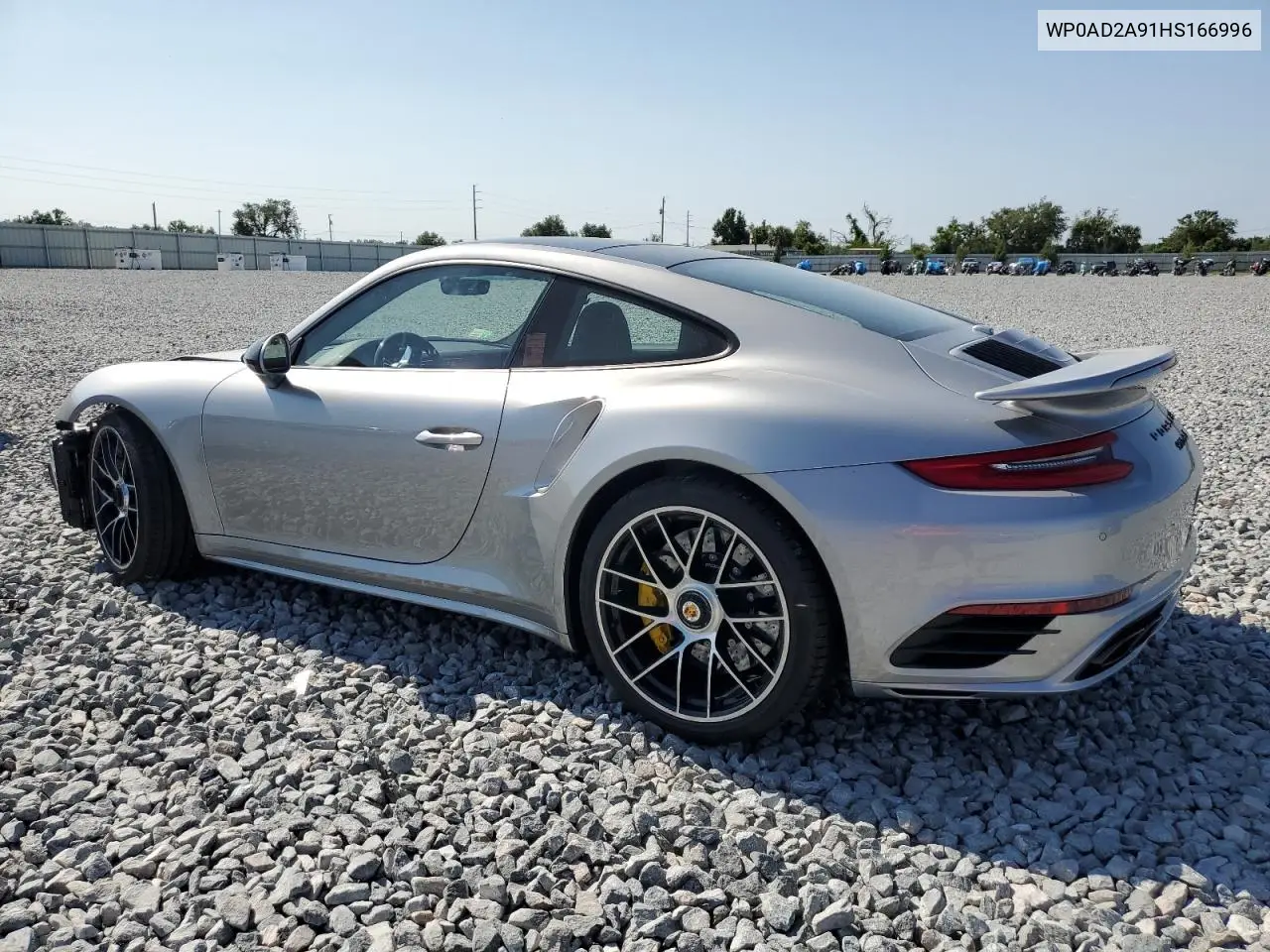 2017 Porsche 911 Turbo VIN: WP0AD2A91HS166996 Lot: 53467685