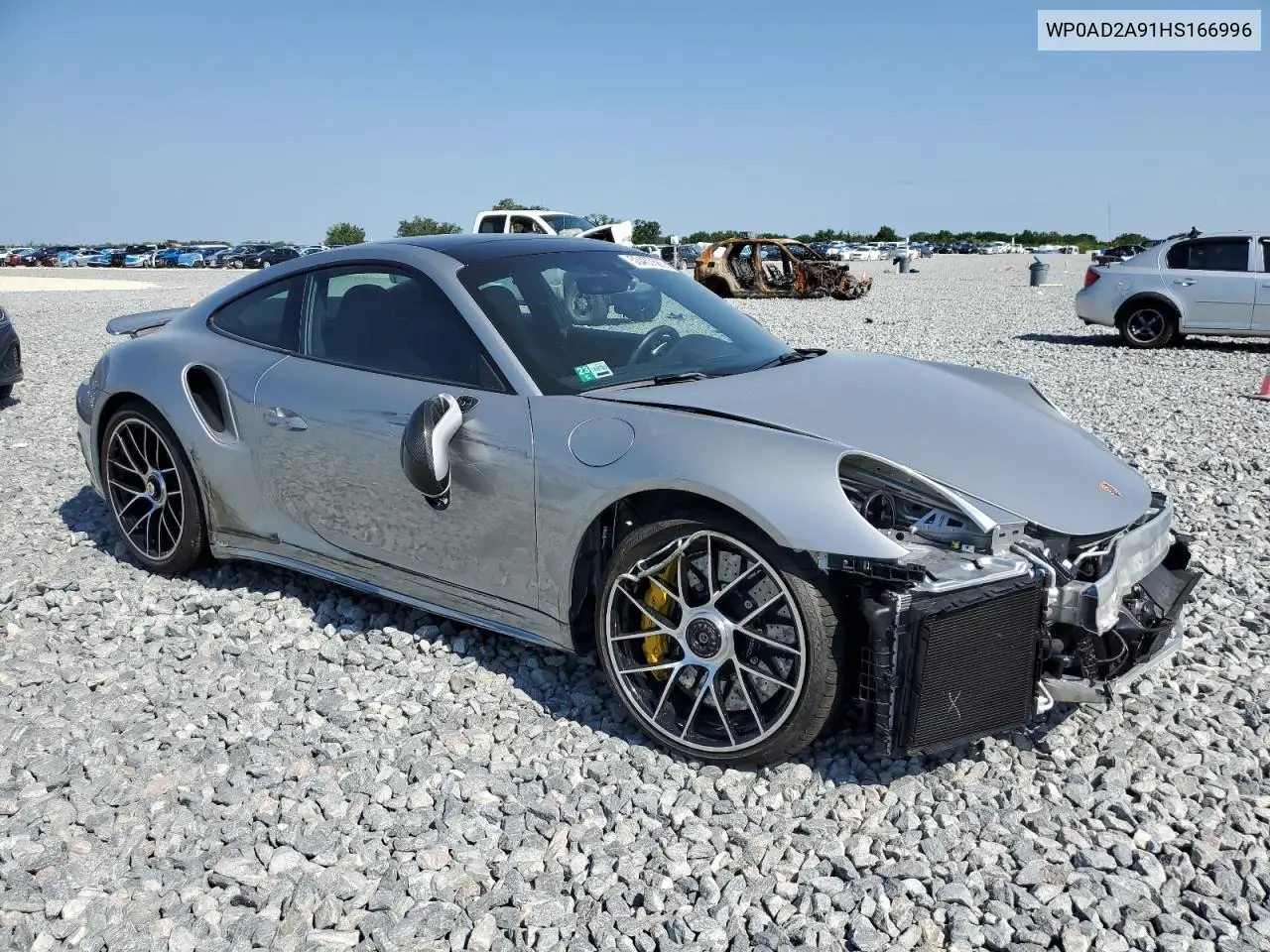 2017 Porsche 911 Turbo VIN: WP0AD2A91HS166996 Lot: 53467685