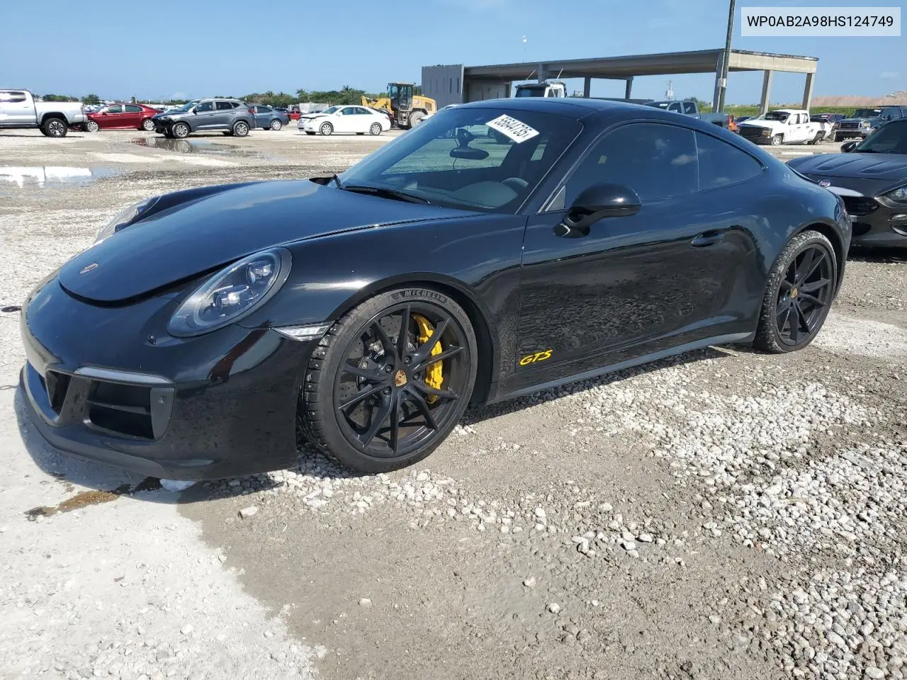 2017 Porsche 911 Carrera S VIN: WP0AB2A98HS124749 Lot: 55644735