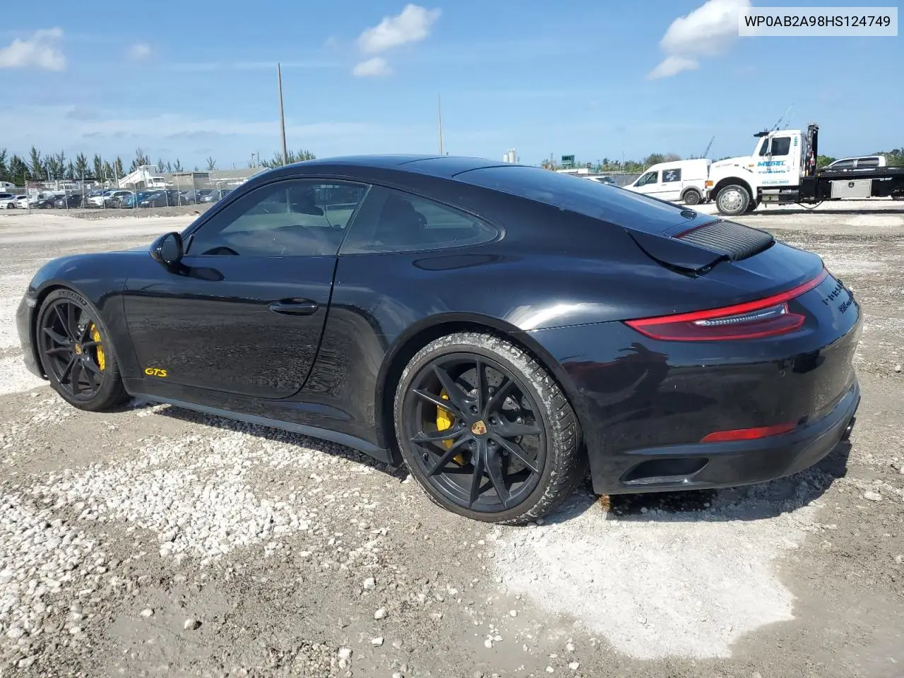 2017 Porsche 911 Carrera S VIN: WP0AB2A98HS124749 Lot: 55644735