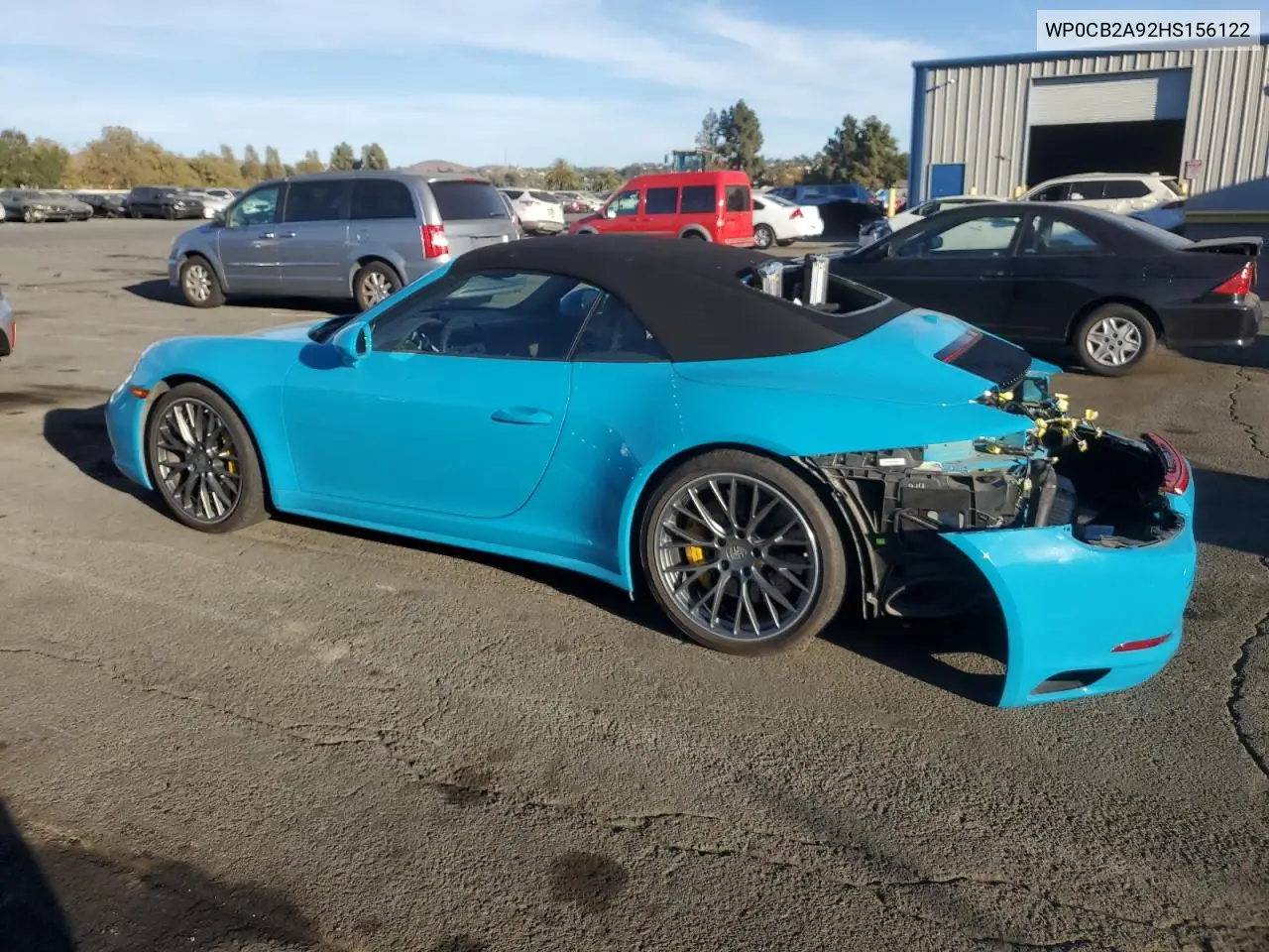 2017 Porsche 911 Carrera S VIN: WP0CB2A92HS156122 Lot: 75320934
