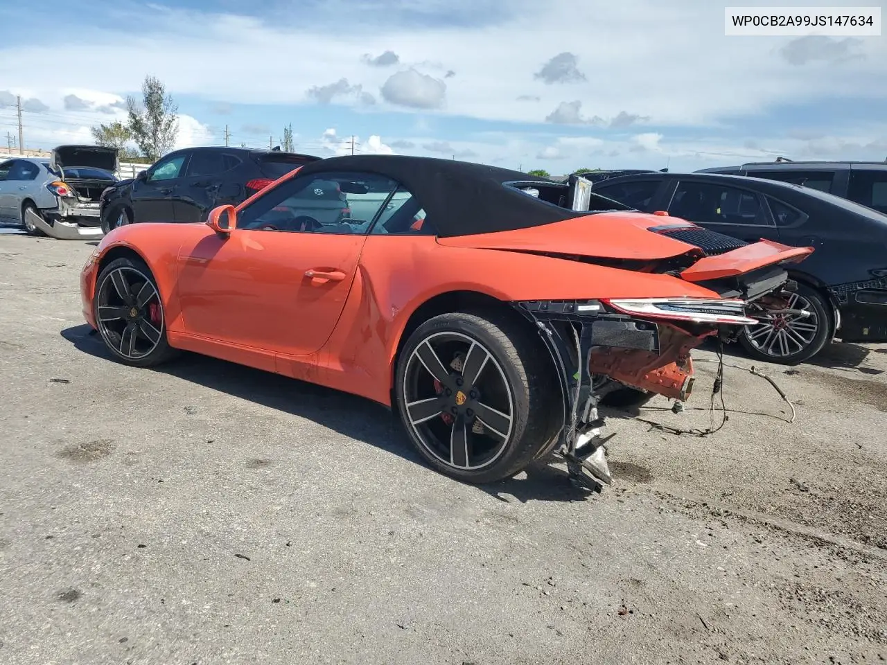 2018 Porsche 911 Carrera S VIN: WP0CB2A99JS147634 Lot: 62126475
